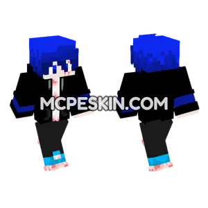 Blue The Alpha Minecraft Bedrock skin
