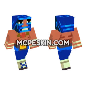 Blue Warrior Skin Minecraft Bedrock skin