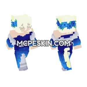 Blue Wolf Skin Minecraft Bedrock skin