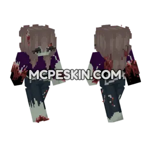 Bluewolf1315 Zombie Skin Minecraft Bedrock skin