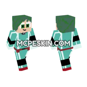 Bnha Izuku Midoriya Deku Minecraft Bedrock skin