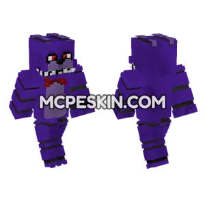 Bonnie FNAF Movie Pack Minecraft Bedrock skin
