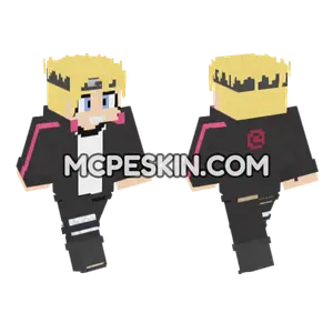 Boruto Anime Skin Minecraft Bedrock skin