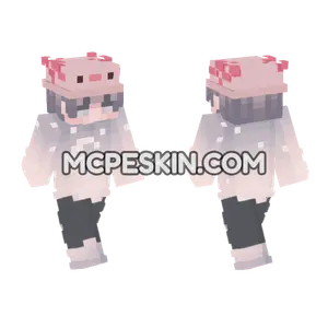 Boy Axolotl Minecraft Bedrock skin