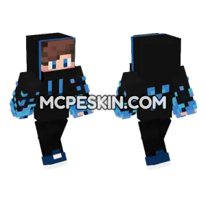 Boy With Blue Hoodie Minecraft Bedrock skin