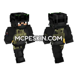 British Army SAS Operator Minecraft Bedrock skin