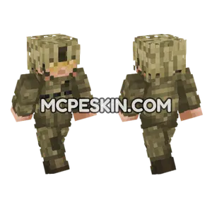 British Army Soldier Minecraft Bedrock skin