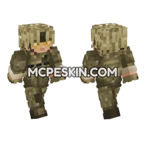 British Army Soldier V2 Minecraft Bedrock skin