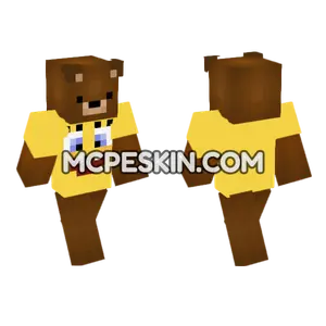 Brown Bear Skin Minecraft Bedrock skin