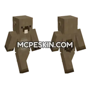 Brown Beaver Skin Minecraft Bedrock skin