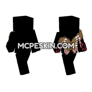 Brown Butterfly Wings Outfit Minecraft Bedrock skin