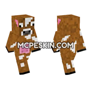 Brown Cow Skin Minecraft Bedrock skin