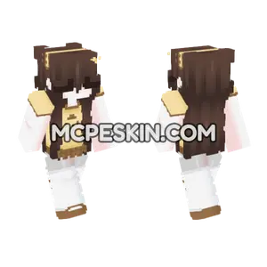 Brown Hair Maid Outfit