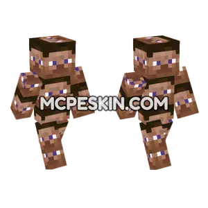 Brown Textured Blocks Minecraft Bedrock skin