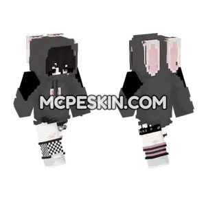 Bunny Boy Hoodie Minecraft Bedrock skin