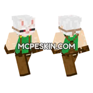 Bunny SMP Character Human Minecraft Bedrock skin