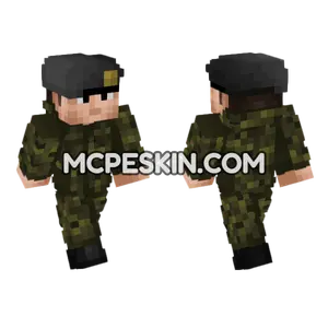 Canadian Army Soldier Minecraft Bedrock skin