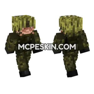 Canadian Army Soldier V3 Minecraft Bedrock skin