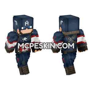 Captain America Age Of Ultron Minecraft Bedrock skin
