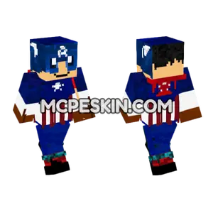 Captain America Skin Minecraft Bedrock skin