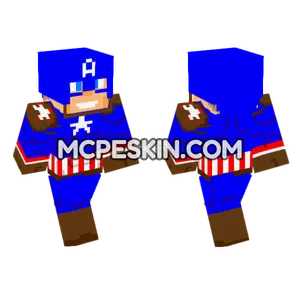 Captain America Skin Minecraft Bedrock skin
