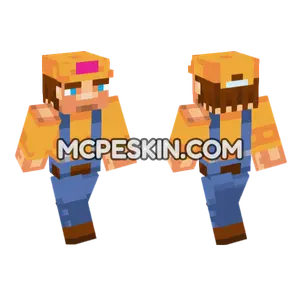 Carpenter With Hat Minecraft Bedrock skin