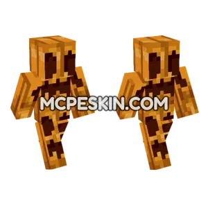Carved Pumpkin Minecraft Bedrock skin