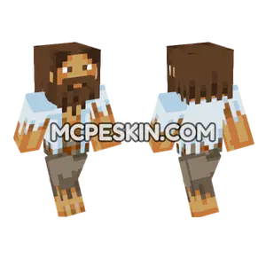 Castaway Survivor Minecraft Bedrock skin