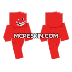 Cell Shaded Red Minecraft Bedrock skin