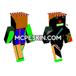 Chain Flamer Skin Minecraft Bedrock skin