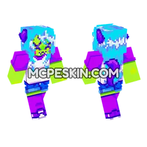 Charlotte Neon Minecraft Bedrock skin
