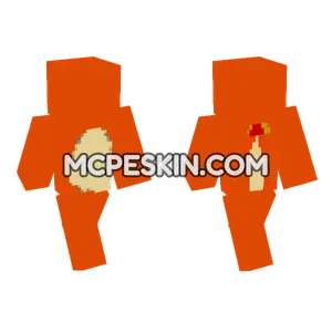 Charmander Skin Minecraft Bedrock skin