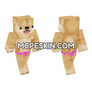 Cheems Doge Skin Minecraft Bedrock skin