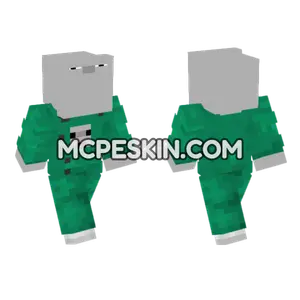 Chill Green Outfit Minecraft Bedrock skin