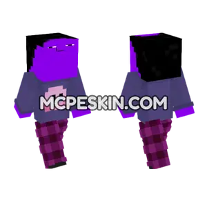 Chillpurple Kirby Skin Minecraft Bedrock skin