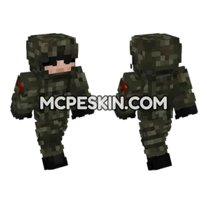 China Peoples Liberation Army Soldier Minecraft Bedrock skin