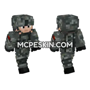 China Peoples Liberation Army Soldier Minecraft Bedrock skin
