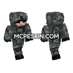 China Peoples Liberation Army Soldier V2 Minecraft Bedrock skin
