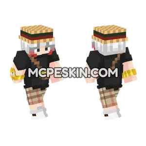 Chloe With Gold Chain Minecraft Bedrock skin