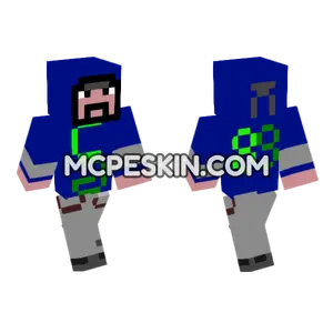 Cicciogamer89 Blue Outfit Minecraft Bedrock skin