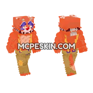 Circus Foxy Skin Minecraft Bedrock skin