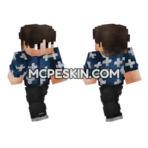 Civilian Skin V5 Minecraft Bedrock skin