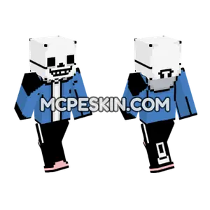 Classic Sans Undertale Minecraft Bedrock skin