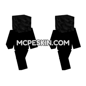 Coal Block Skin Minecraft Bedrock skin