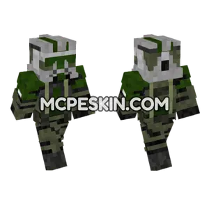 Commander Gree Skin Minecraft Bedrock skin