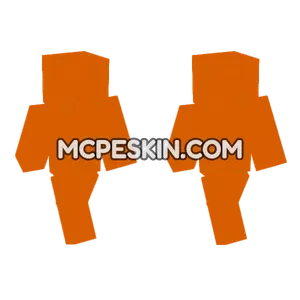Concrete Orange Minecraft Bedrock skin
