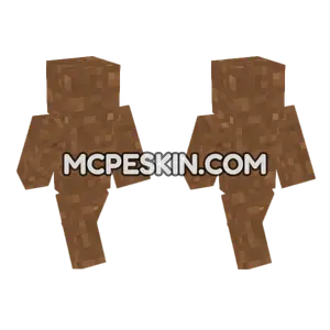 Concrete Powder Brown Minecraft Bedrock skin
