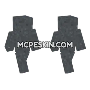 Concrete Powder Gray Minecraft Bedrock skin