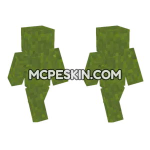 Concrete Powder Green Minecraft Bedrock skin