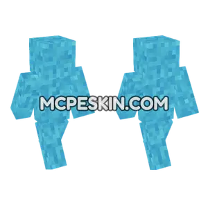 Concrete Powder Light Blue Minecraft Bedrock skin